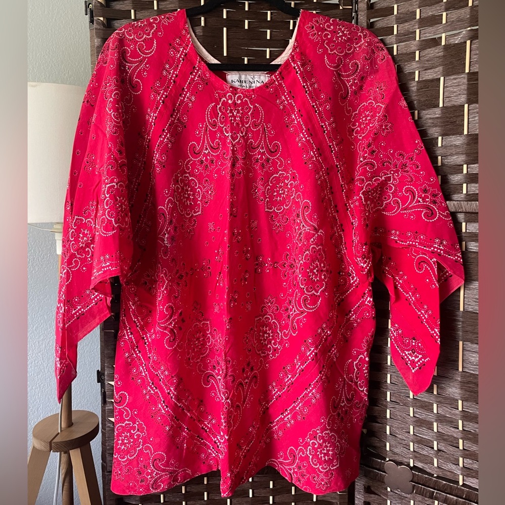 Vintage bandana blouse